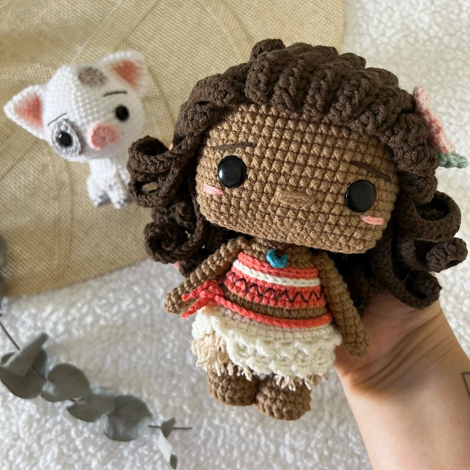 Moana de crochê amigurumi - Comprar em TriCrochê